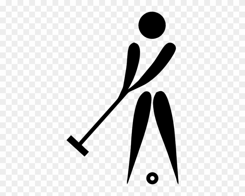 Free Vector Olympic Sports Roque Pictogram Clip Art - Croquet Clipart #380687