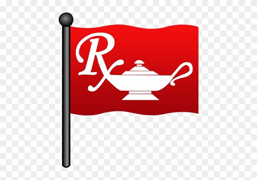 Pharmacy Rx Flag Clip Art Image - Pharmacy Rx Flag Clip Art Image #380698
