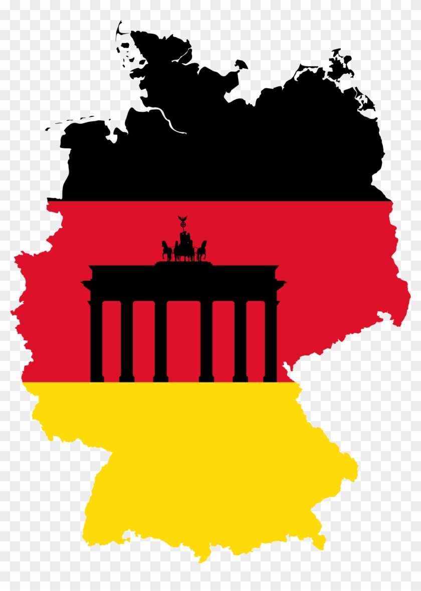 Germany Map Flag 2 - Germanymap Flag #380716
