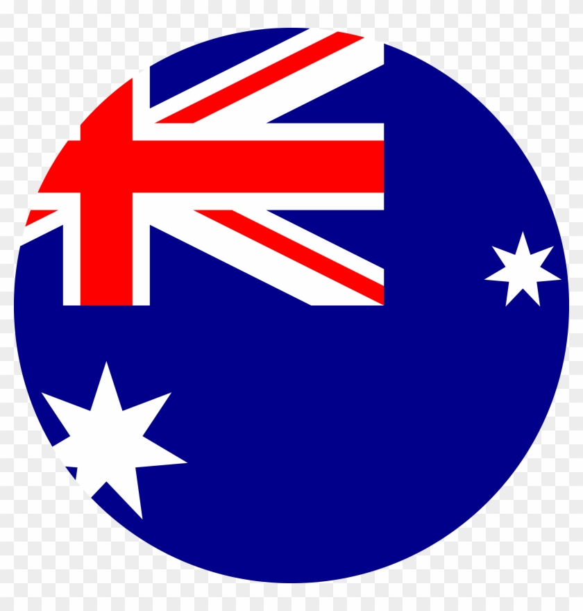 Australia Flag Round Png - Australia Flag Png #380764