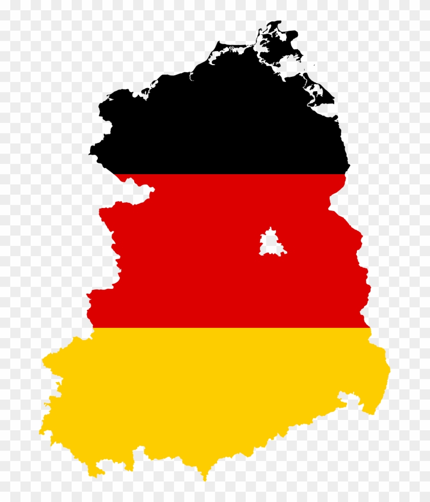 Flag Map Of East Germany - East Germany Flag Map #380769