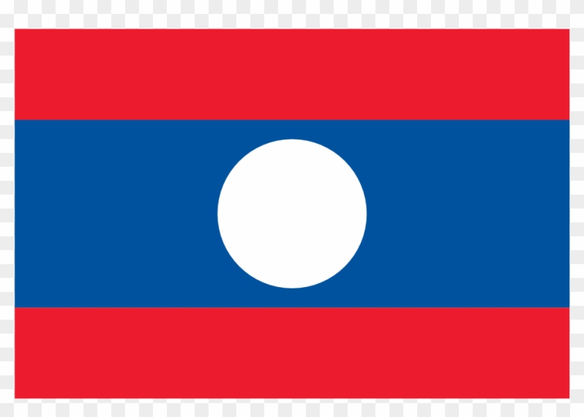 Countries Flag Laos Suparedonkulous Flagartist - Laos Flag Clip Art #380780
