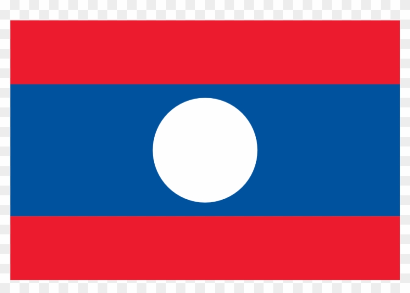 Countries Flag Laos Suparedonkulous Flagartist - Laos Flag Clip Art #380780