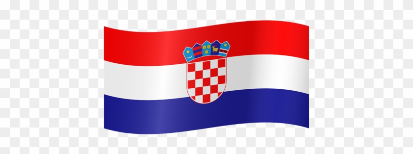 Island Čiovo-slatine Croatia Flag Waving Small - Red White Blue Horizontal Flag #380813