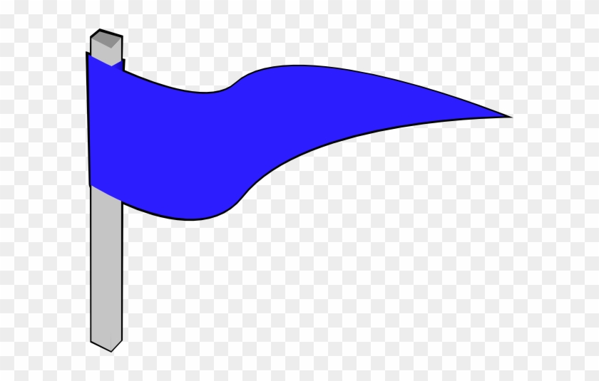 Blue Flag Clip Art - Flag On A Pole #380833