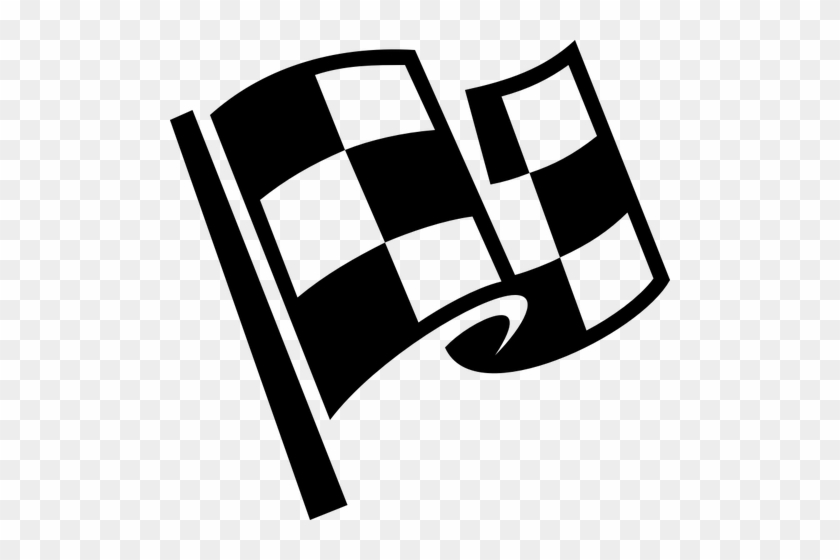 Checkered Flag Pictogram Clipart - Checkered Flag Clipart #380864