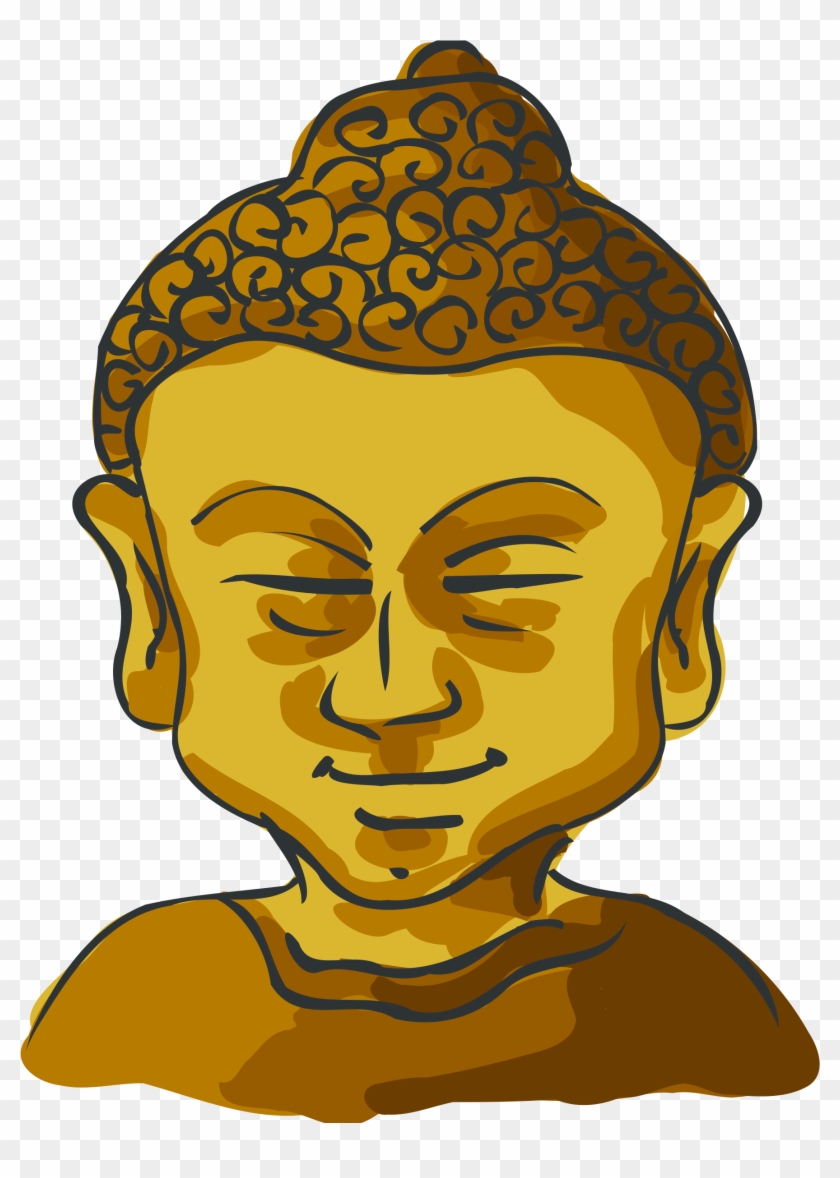 Peaceful Face Clip Art Download - Buddhism Clipart #380926