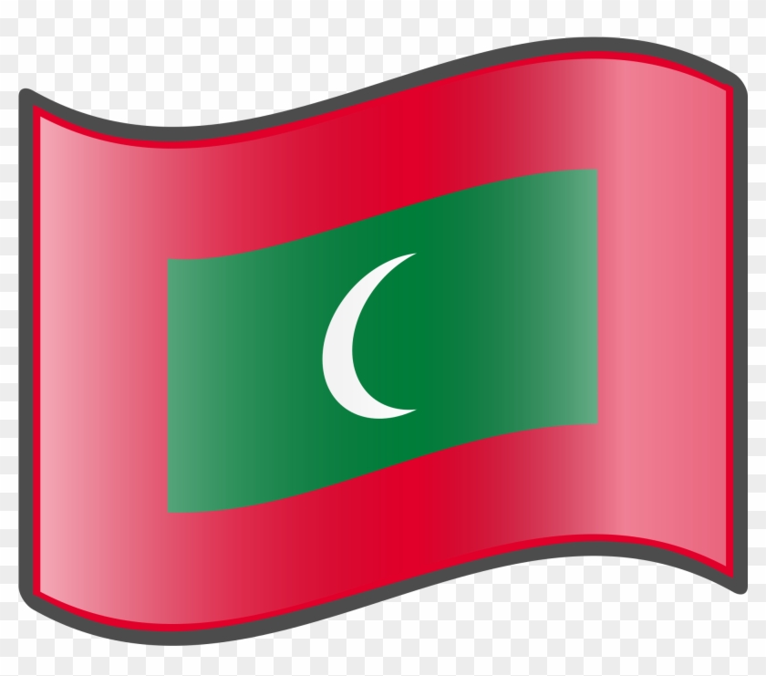 Flag Clipart Maldivian - Maldives Flag Png #380950