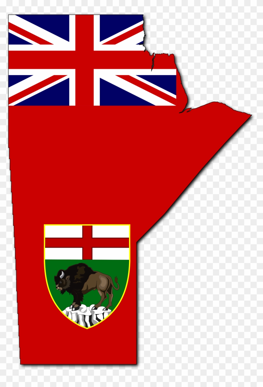 Flag-map Of Manitoba - 5ft X 3ft Flag - Uk - Red Ensign #380968