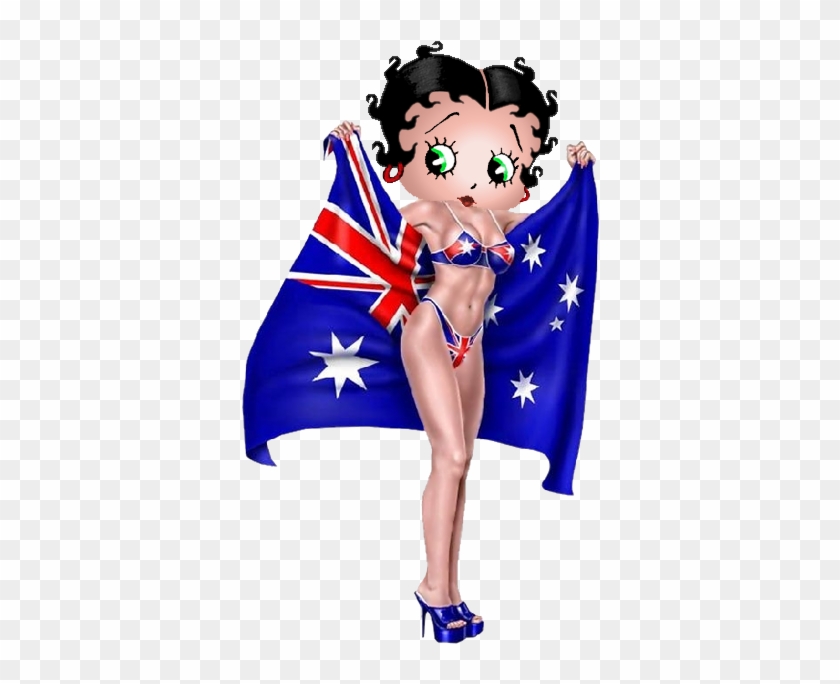 Betty Boop Aussi Flag Day Photo - Betty Boop #380979