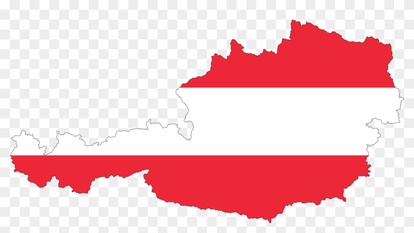 Flag Of Austria Map Clip Art - Flag Of Austria Map Clip Art #381056