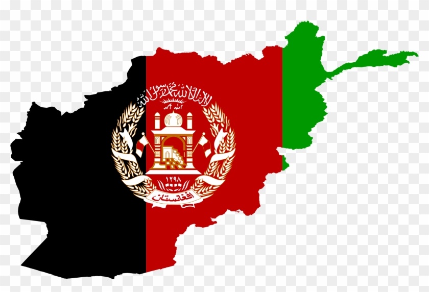 Flag Map - Afghanistan Flag Map World #381062