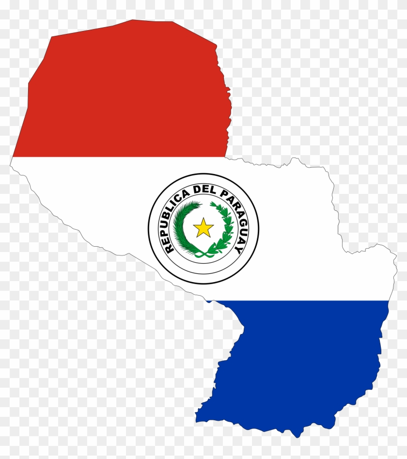 Map Flag - Paraguay Png #381104