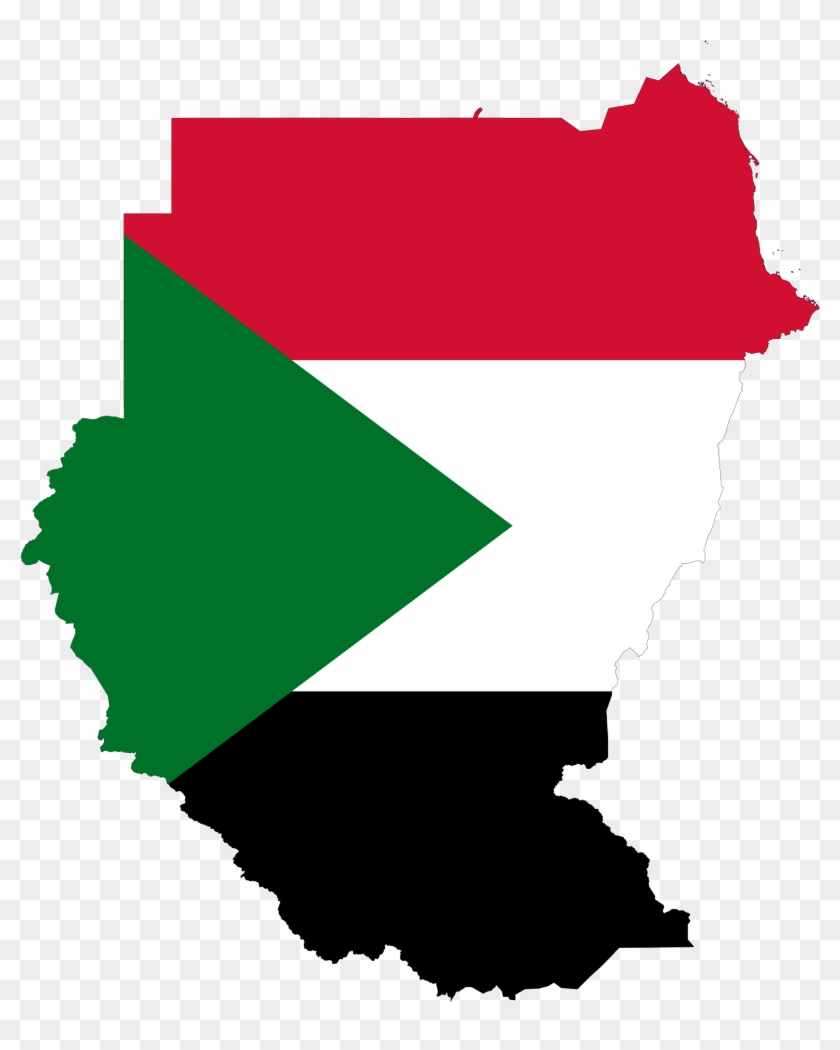 Sudan Flag Map - Darfur And South Sudan Map #381111