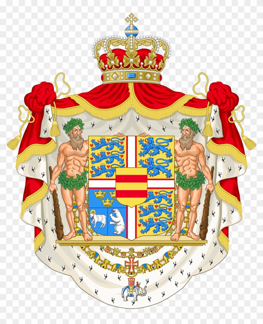 Royal Coat Of Arms Of Denmark - Bonaparte Coat Of Arms #381152