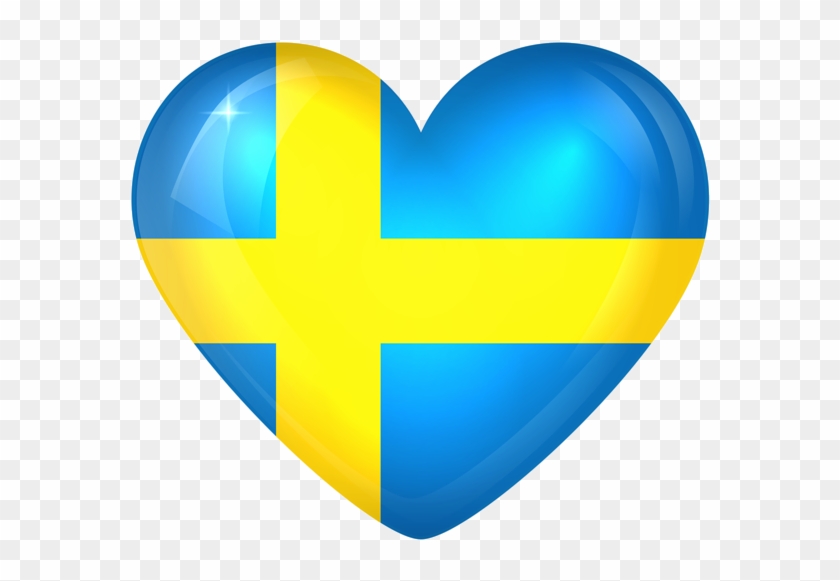 Swedish Flag Heart Png #381156