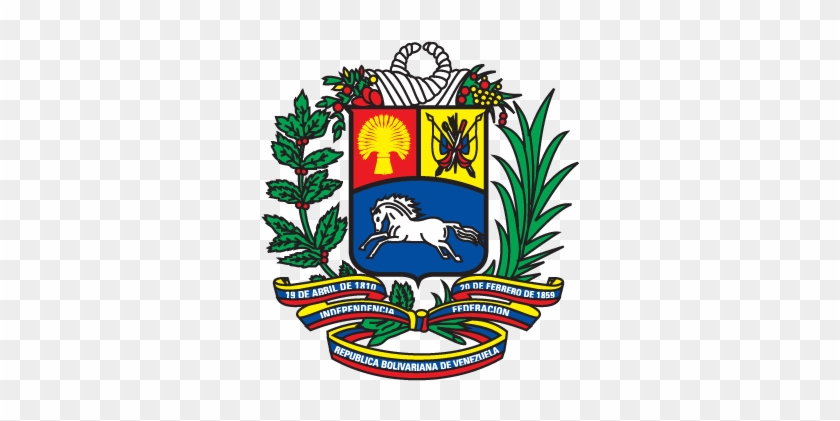 Coat Of Arms Of Venezuela Logo Vector - Venezuela Coat Of Arms #381160