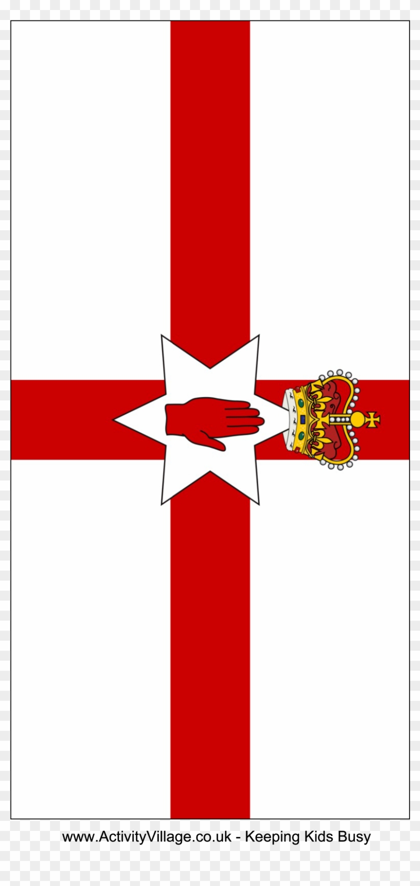 Valuable Flag Of Ireland Printable Northern Download - Small Northern Ireland Flag #381179