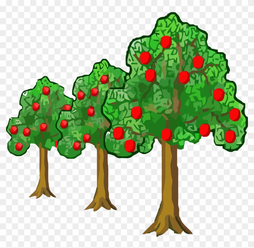 Far Near Apple Tree Clipart Png - Tree Trees Clipart #381217