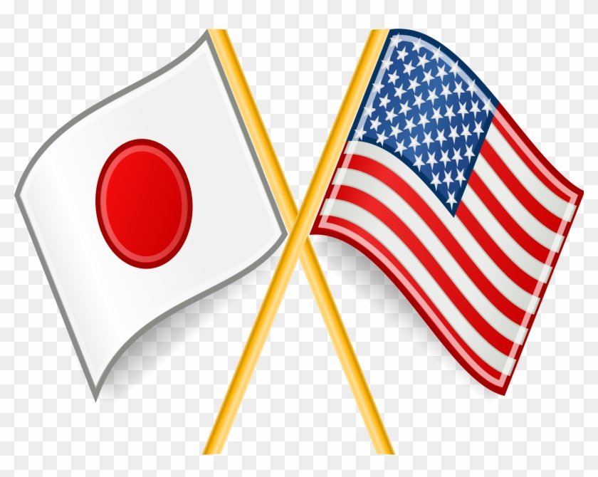 Japan And U - Japan And America Flags #381304