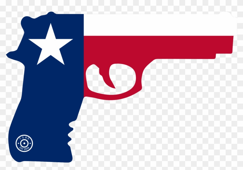 Gun Decals State Flag For Texas Auto Decals - Texas Flag And Gun #381368