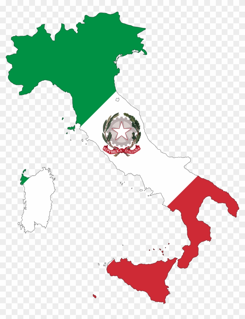 Big Image - Italy Map Black And White #381398