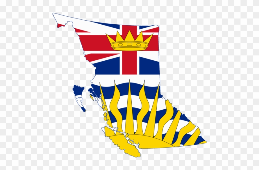 Canada Wallpaper Probably With Anime Titled Flag Map - British Columbia Flag #381423