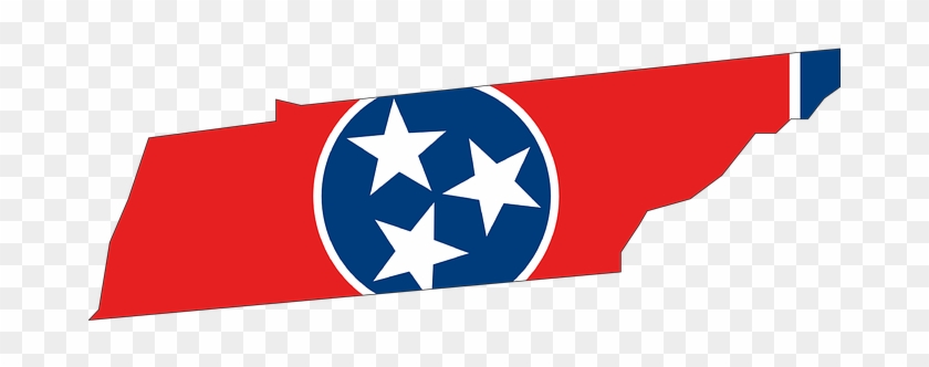 Tennessee Map Usa State Flag America Tenne - Tennessee State With Flag #381592