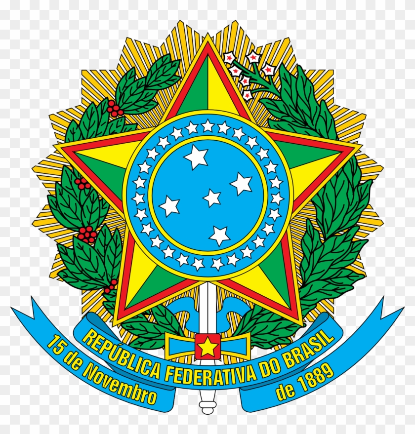 Coat Of Arms Of Brazil Flag Fav 555px - Brazil Coat Of Arms #381608