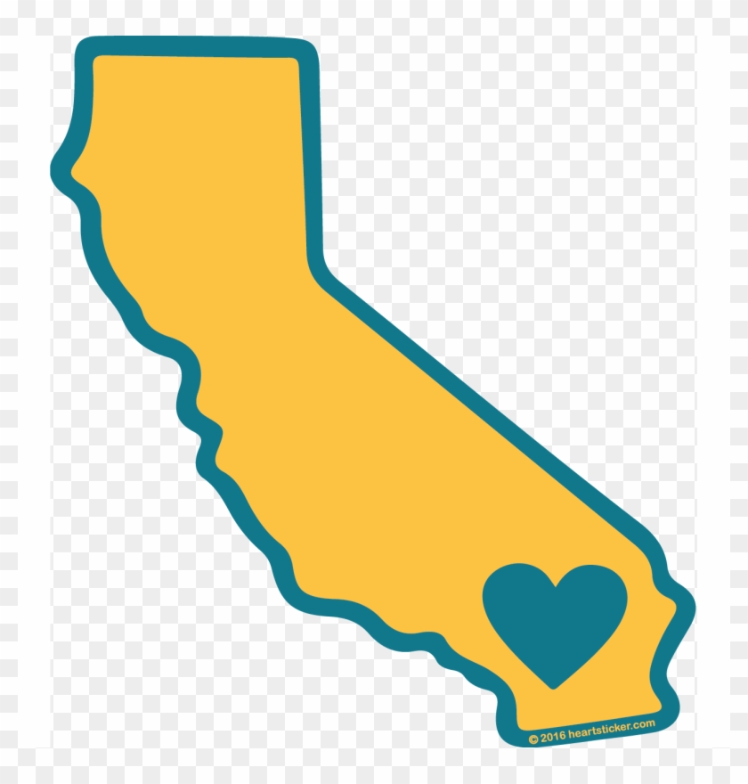 Heart In California Sticker - Cliffs Of Moher #381616
