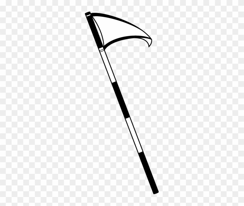 Golf Flag - Golf Flag Clip Art Black And White #381645