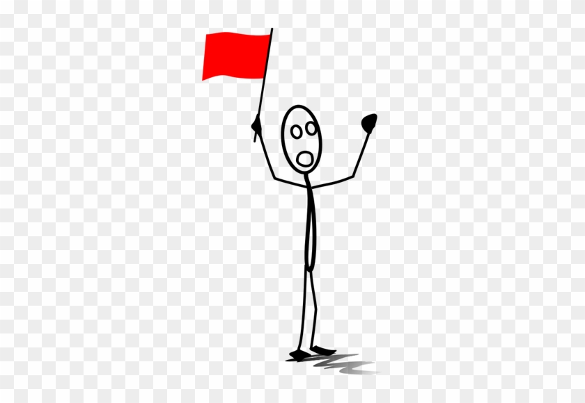 Flag Clipart Red - Clip Art Red Flag #381661