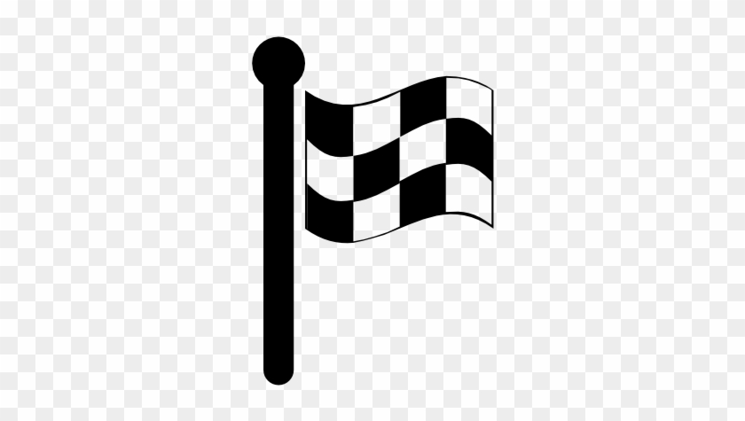 Checkered Racing Flag Variant Vector - Finish Flag Sprite #381693