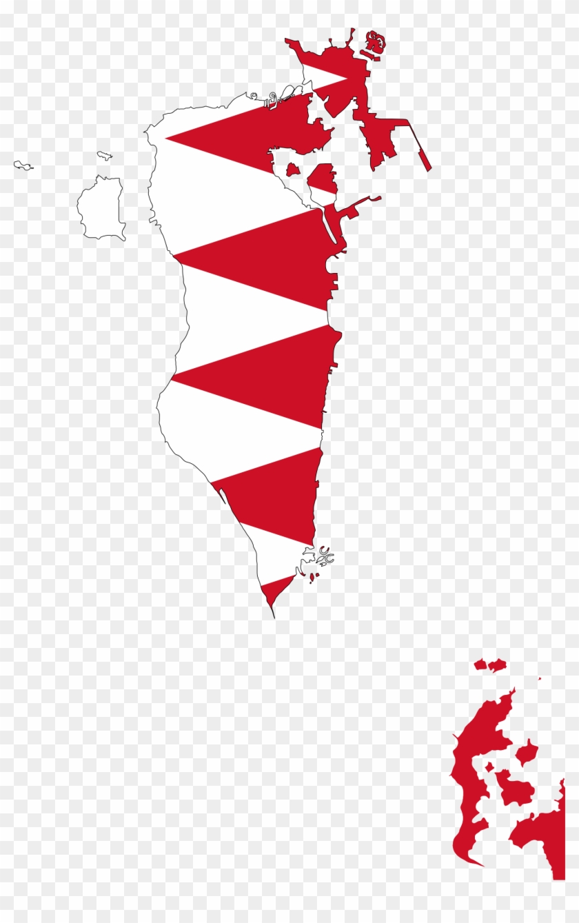 Big Image - Bahrain Flag Map #381714