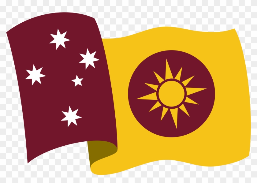 Colours Of Maroon And Gold, While The Sun Is An Informal - Australia #381795