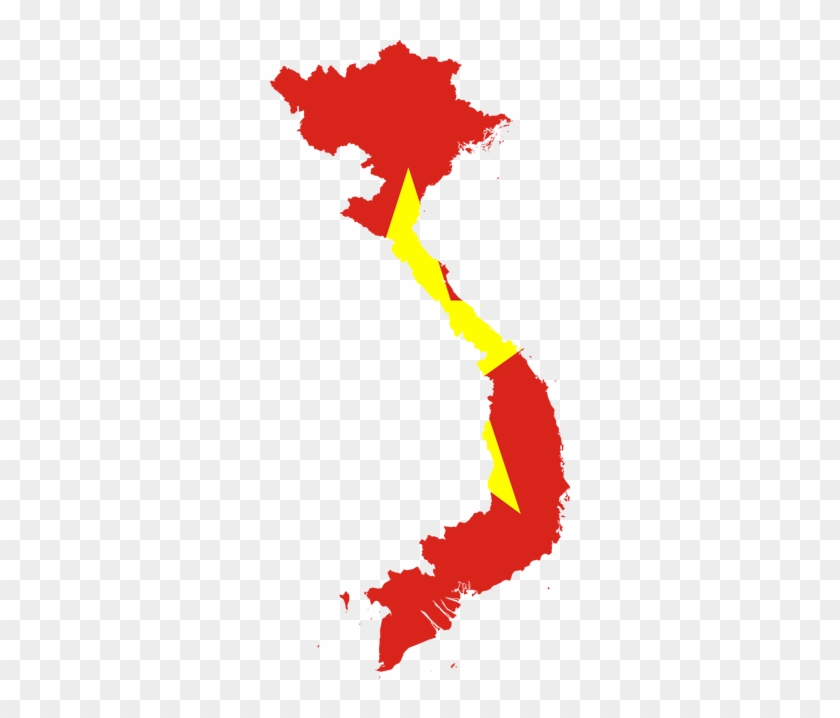 Vietnam Flag Map Png #381797