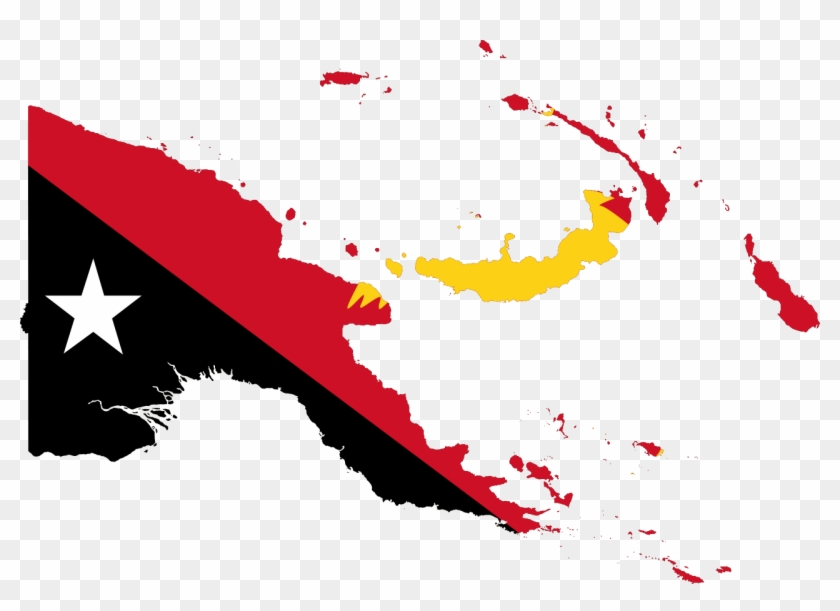 Papua New Guinea Flag Icon - Papua New Guinea Map Png #381817