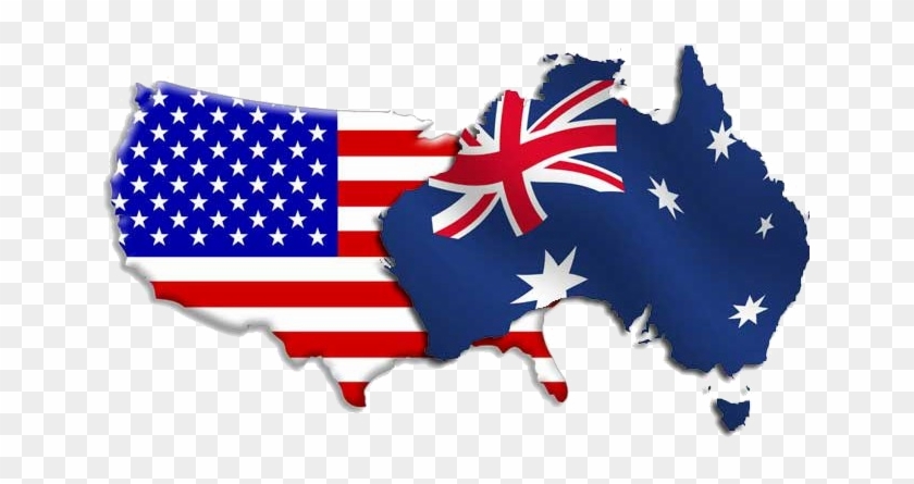 Shipping From Usa To Australia - Usa And Australia Flag #381823