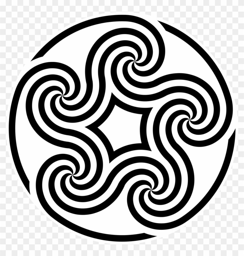 Five Fivefold Spirals Pentaskelion Simpler - Triskelion #381879