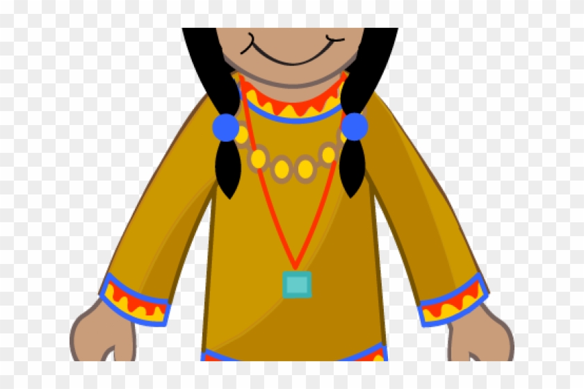 Indians Clipart Girl Indian - Native American Indian Clipart #381948