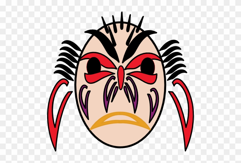 Scary Indian Face Clipart - Royalty-free #381966