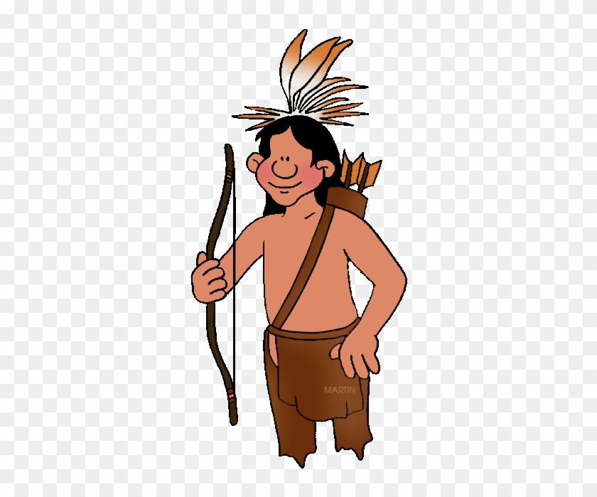 Native Americans Clip Art By Phillip Martin - Native American Man Clipart #382036