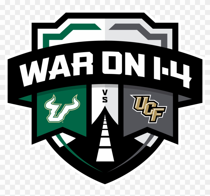 War On I4 Rivalry Logo Rgb White Border - Usf Vs Ucf Football #382038