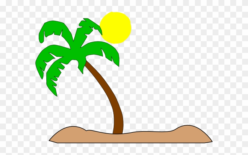 Palm Tree Beach Clip Art #382068