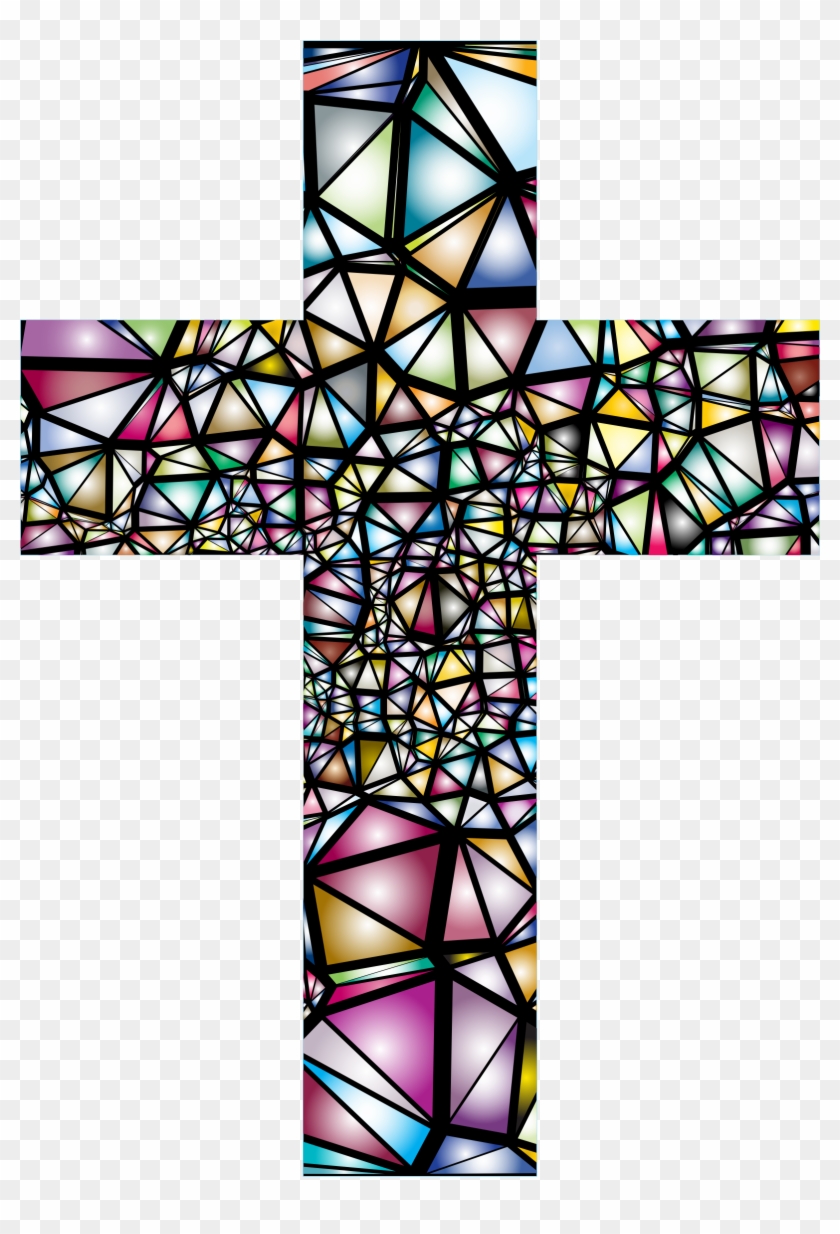 Big Image - Stained Glass Cross Windows #382196