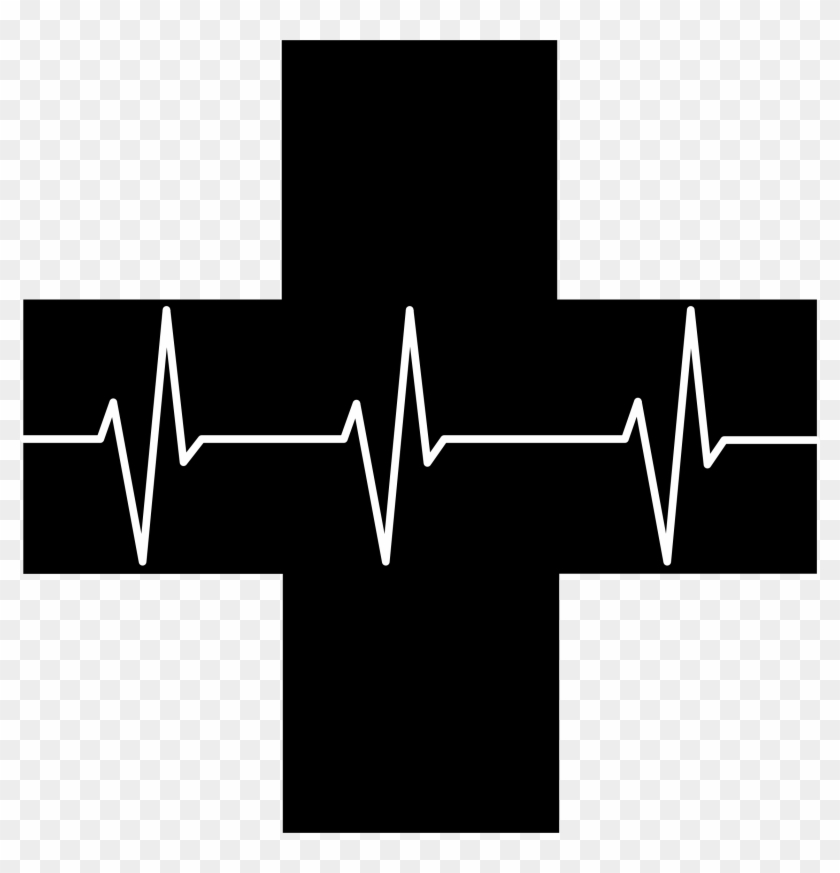 Red Cross First Aid Icon Optimized Silhouette - Red Cross Black And White #382211