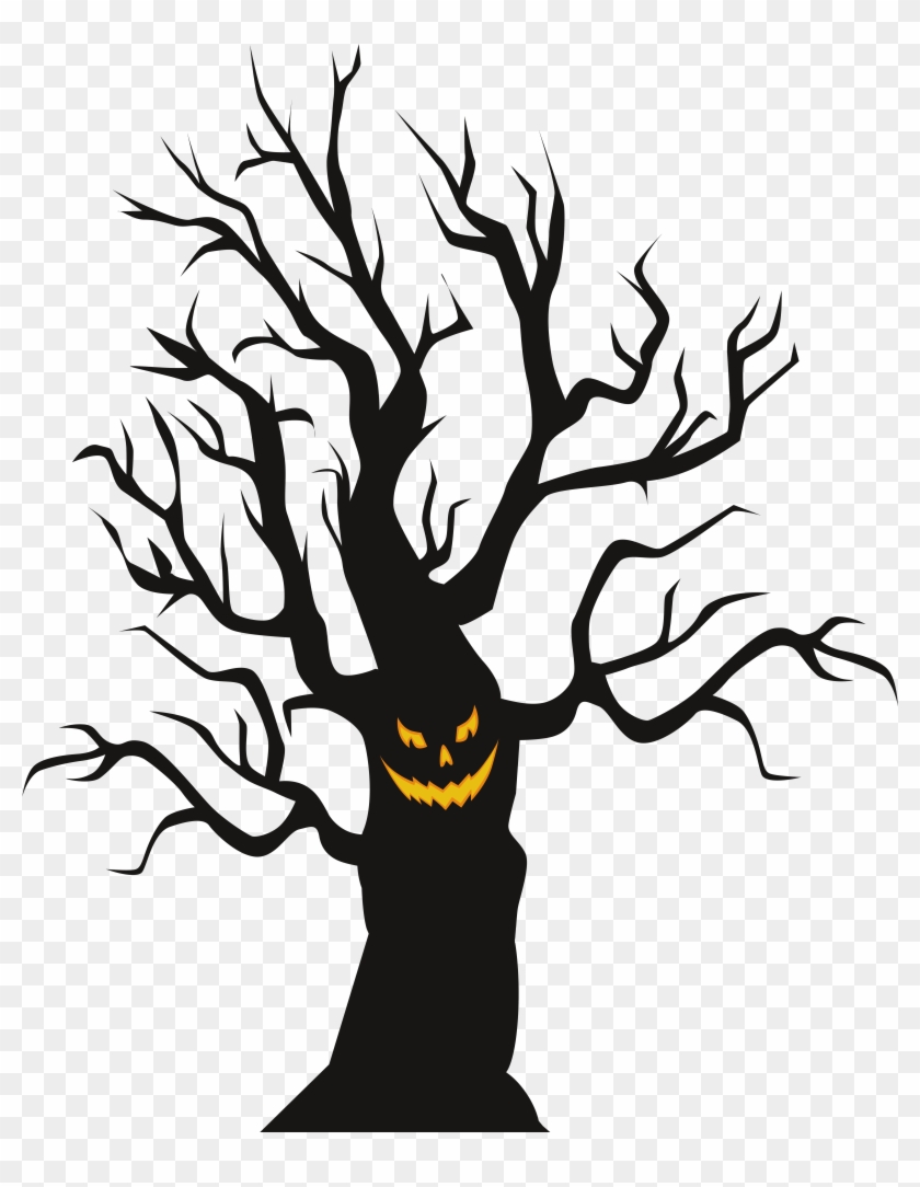 Halloween Scary Tree Png Clip Art Image - Halloween Scary Tree Png Clip Art Image #382281