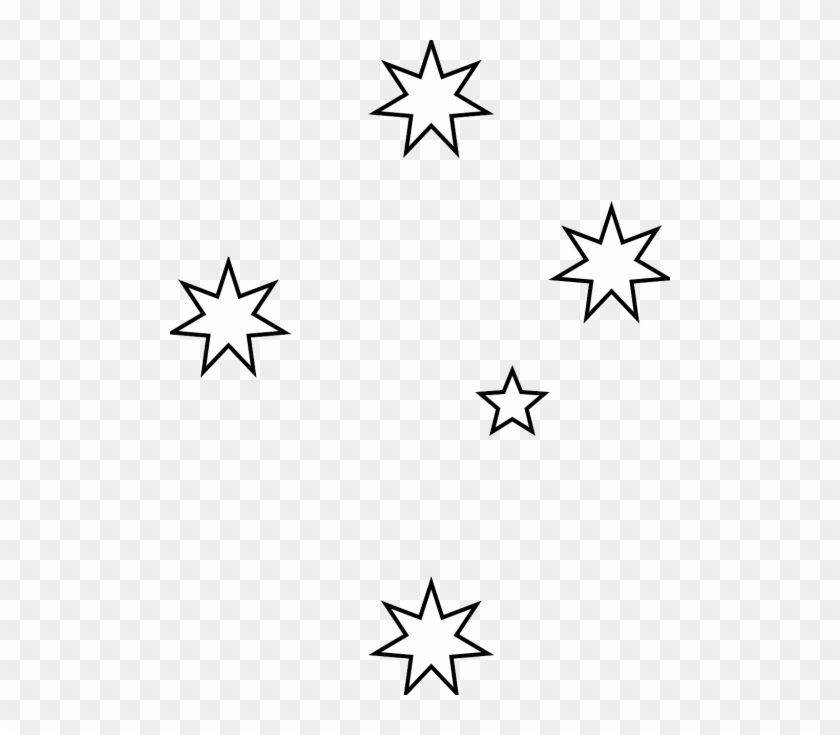 Southen Cross Clip Art - Flag Of Australia To Color #382293