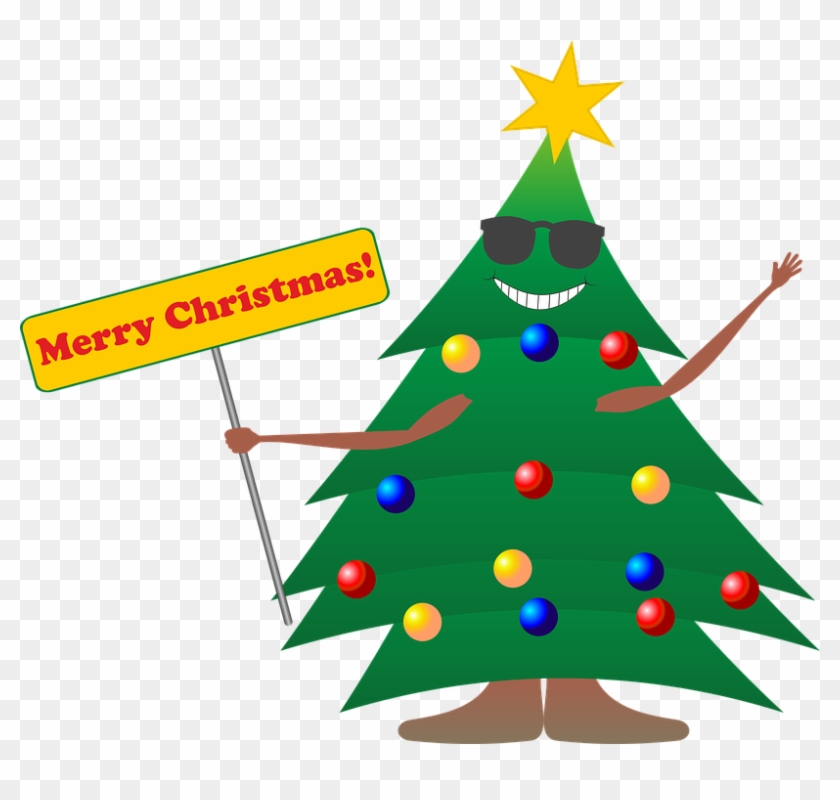 Merry Christmas Art Clip 4, Buy Clip Art - Vanocni Strom Png #382316