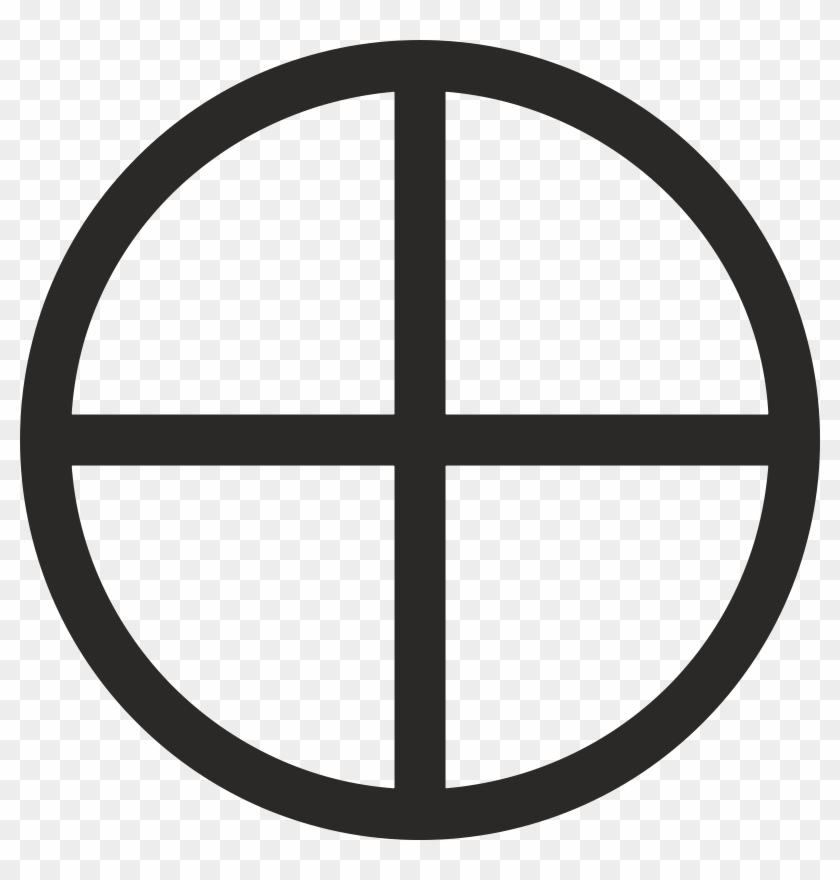 Mundane Cross Encircled Free Vector - Gloucester Road Tube Station #382378